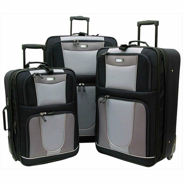 Overland Travelware Carnegie Expandable Luggage Set - Piece of 3 GB224-3